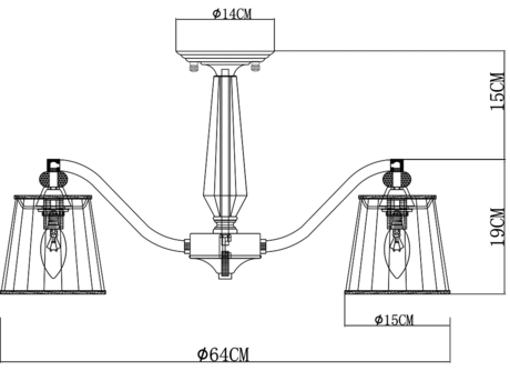 Люстра Arte Lamp  TALITHA A4047PL-5CC