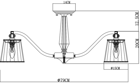 Люстра Arte Lamp  TALITHA A4047PL-8CC