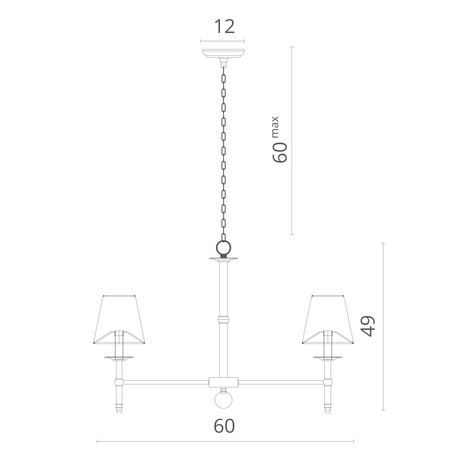 Люстра Divinare  CANDELA 1162/01 LM-5 