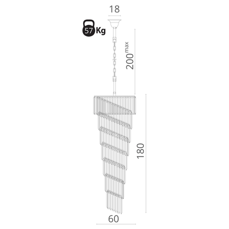 Люстра Divinare  CHARLOTTE 3011/01 SP-15 