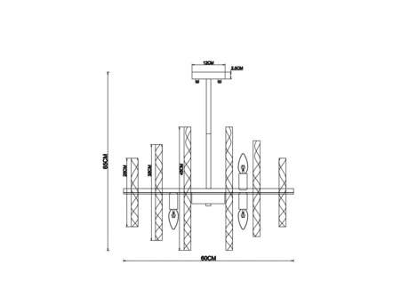 Люстра Divinare  MEADOW 6053/17 LM-9