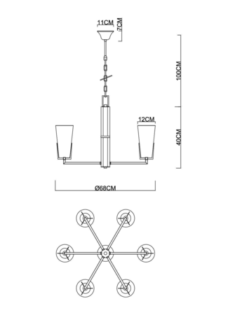 Люстра Divinare  SUBRA 4503/17 LM-6