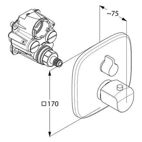 Смеситель KLUDI   AMEO 418300575