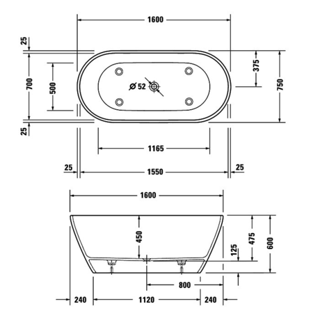 Ванна  Duravit   D-Neo 700486000000000