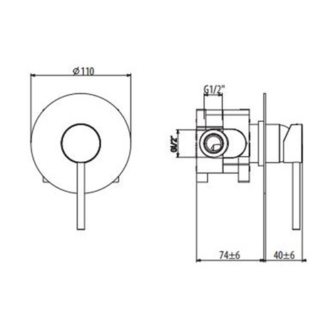 Смеситель Gattoni    CIRCLE TWO/ONE 9031/90C0.CH