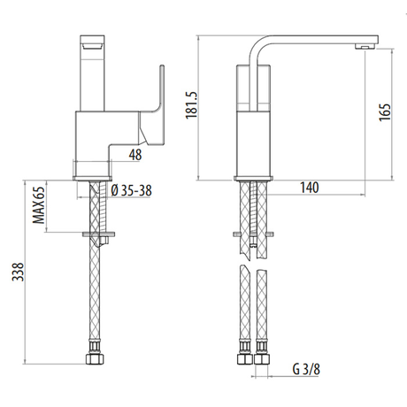 Смеситель Gattoni    Kubik 2557/25C0