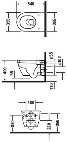 Унитаз Duravit   Darling New 2545090000