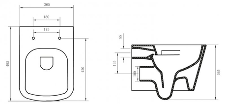 Унитаз BelBagno   ALBANO BB120CHR/BB120SC