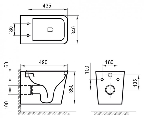 Унитаз BelBagno   ARDENTE-R BB520CHR/BB2322SC