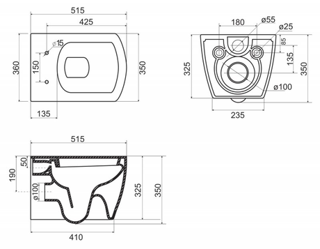 Унитаз BelBagno  CARINA BB514CHR/BB1077SC