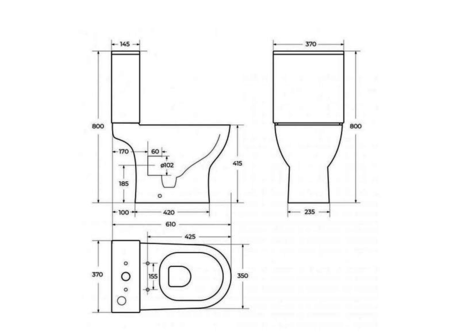 Унитаз BelBagno  LOUNGE BB045CPR/BB045/051SC