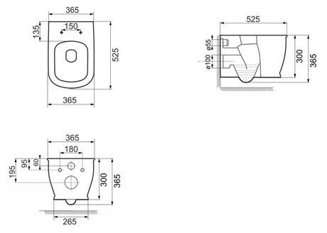 Унитаз BelBagno  PRADO BB10150CH/BB10150SC