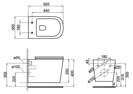 Унитаз BelBagno VENETO BB132CHR/BB132SC