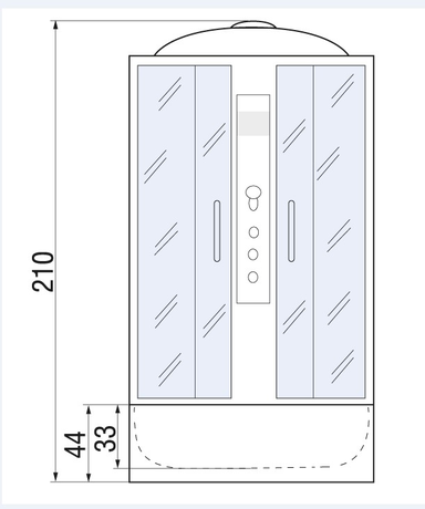 Душевая кабина River  DESNA 90/44 MT