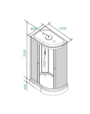 Душевая кабина Parly   EF1231L 