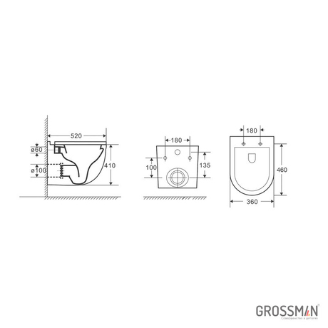 Унитаз Grossman  GR-4483SQ