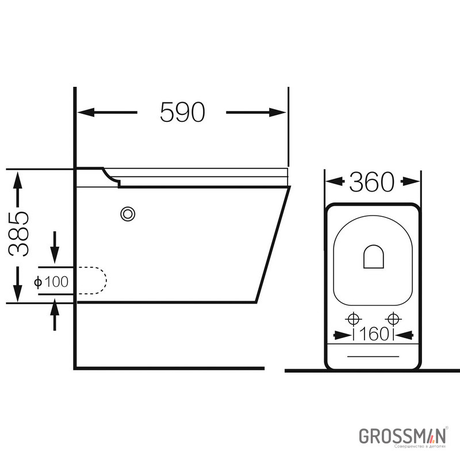 Унитаз Grossman   GR-5501  