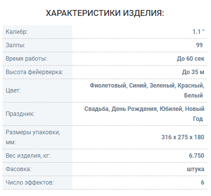 Фейерверк Огненный Цветок Центурион ОС7901 