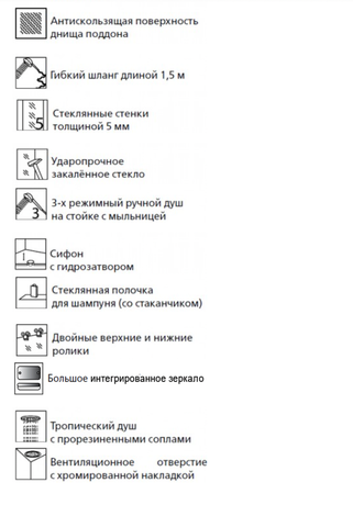 Душевая кабина Esbano  EST-129 CKRU