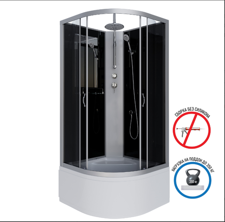 Душевая кабина Niagara  NG-2507-14BKT (800х800х2100) 