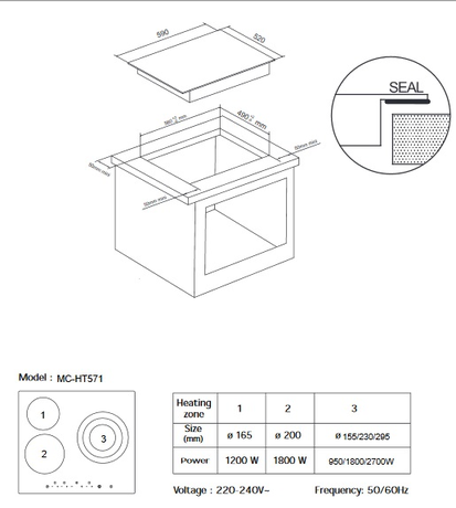 Варочная панель Midea  MC-HT571