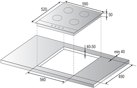 Варочная панель Rainford RBН-4654 BF White