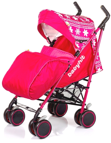 Babyhit LUCKY  малиновый с цветочным орнаментом
