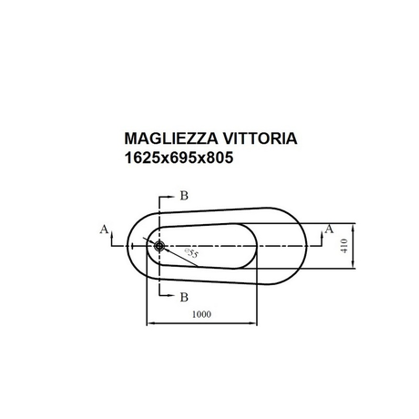 Ванна  MAGLIEZZA VITTORIA DO 162×69