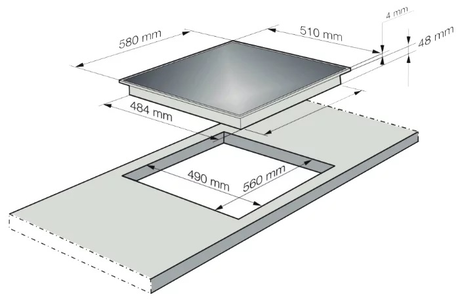 Варочная панель Korting  HI 64021 X