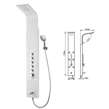 Душевая система Alvaro Banos VALENCIA V2 El Cano Blanco