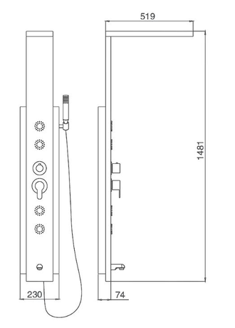 Душевая система SSWW FT93159MP 