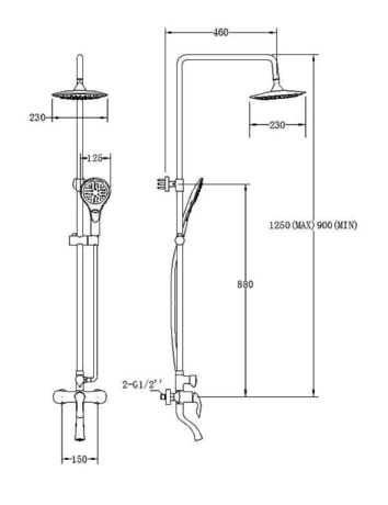Душевая система SSWW FT13137 