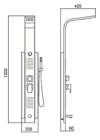 Душевая система SSWW FT93141SS