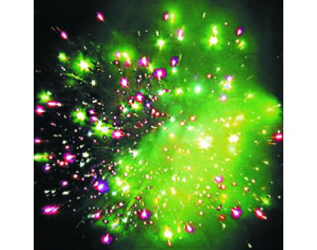 Батарея салютов Русский фейерверк ЕЛКА С ОГОНЬКОМ Р7210