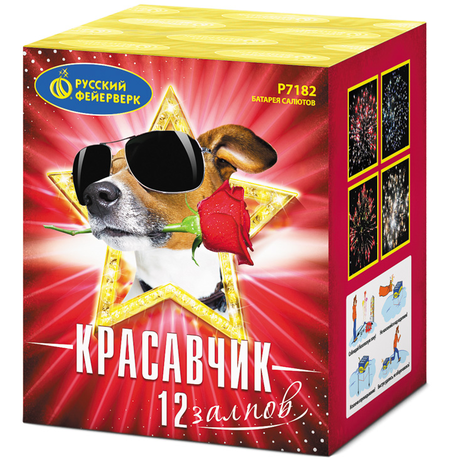 Батарея салютов Русский фейерверк КРАСАВЧИК Р7182