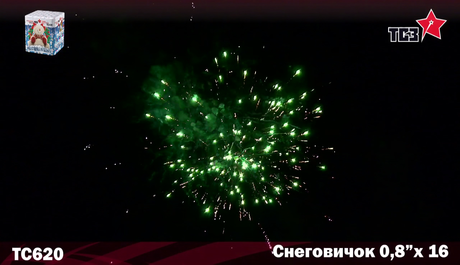 Батарея салютов Русская пиротехника СНЕГОBOY РС6913