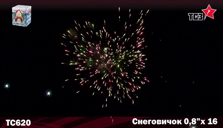 Батарея салютов Русская пиротехника СНЕГОBOY РС6913