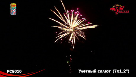 Батарея салютов Русская пиротехника УЛЕТНЫЙ САЛЮТ РС8010