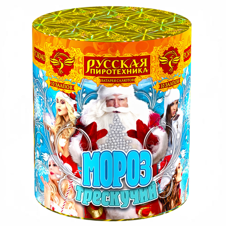 Батарея салютов Русская пиротехника МОРОЗ ТРЕСКУЧИЙ РС8040