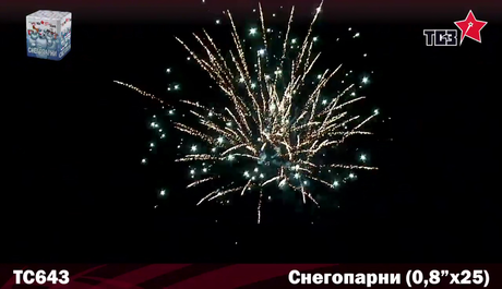 Батарея салютов Русская пиротехника СНЕГОПАРНИ РС6930