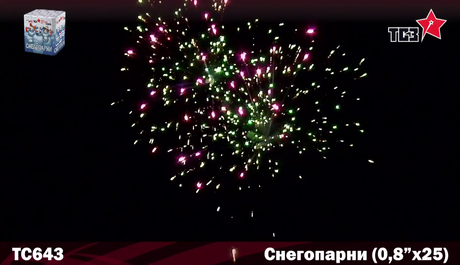 Батарея салютов Русская пиротехника СНЕГОПАРНИ РС6930