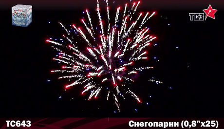 Батарея салютов Русская пиротехника СНЕГОПАРНИ РС6930