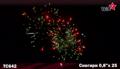 Батарея салютов Русская пиротехника СНЕГИРИ РС6932