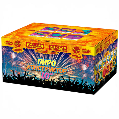 Батарея салютов Русская пиротехника ПИРОКОНСТРУКТОР 1,0 РС7700