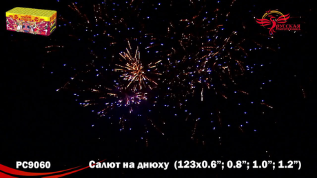 Батарея салютов Русская пиротехника САЛЮТ НА ДНЮХУ РС9060