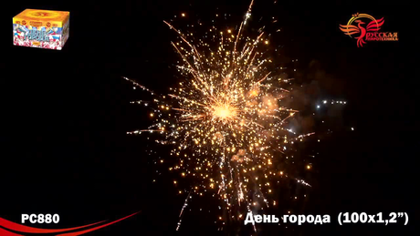 Батарея салютов Русская пиротехника ДЕНЬ ГОРОДА РС8800 