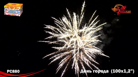 Батарея салютов Русская пиротехника ДЕНЬ ГОРОДА РС8800 