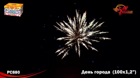 Батарея салютов Русская пиротехника ДЕНЬ ГОРОДА РС8800 
