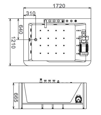 Ванна  Gemy G9226K