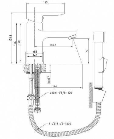 Смеситель IDDIS Sena SENSB00i08